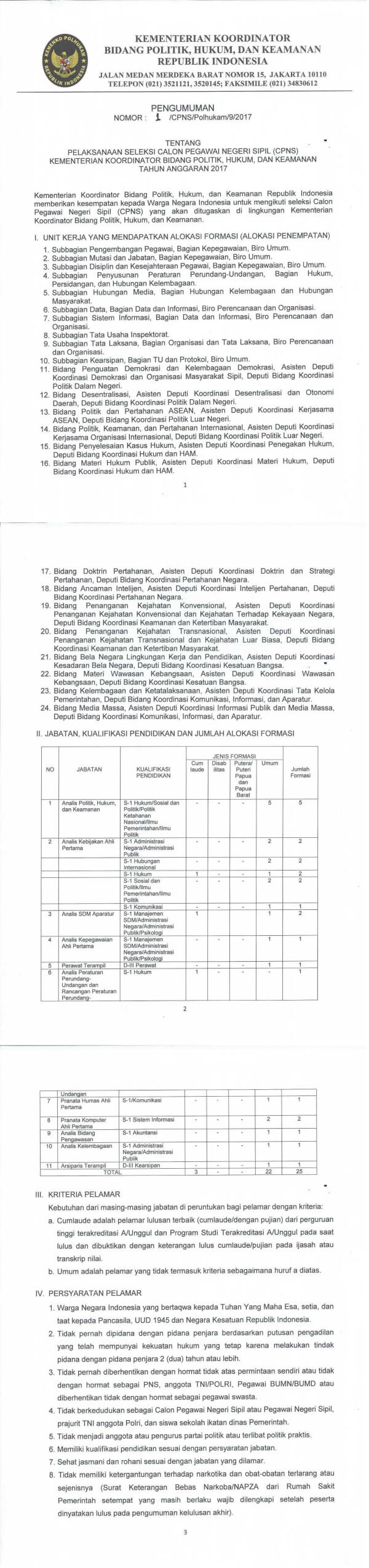 kementerian koordinator bidang polhukam kementerian koordinator bidang polhukam