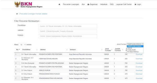 petunjuk lengkap pendaftaran sistem seleksi cpns nasional tahun 2018